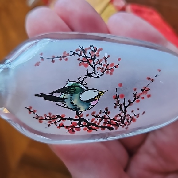 Antique Reverse Painted Snuff Bottle - Picture 5 of 7